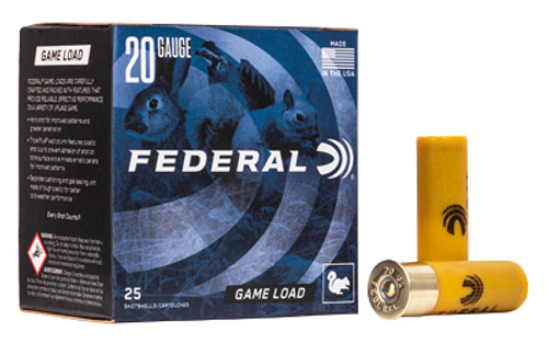 FED GAME LOAD 20GA 2 3/4" #7.5 25/