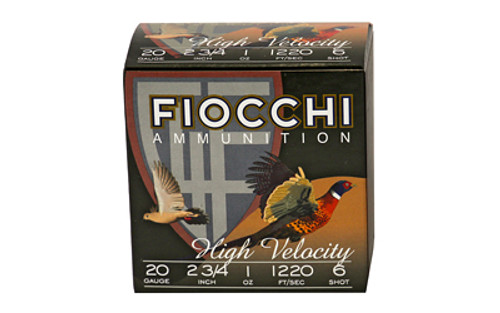 FIOCCHI 20GA #6 HV LEAD HUNT 25/250