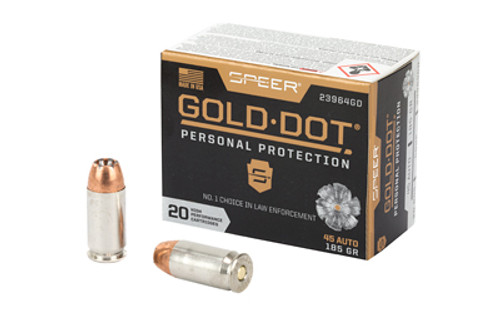 SPR GOLD DOT 45ACP 185GR HP 20/200