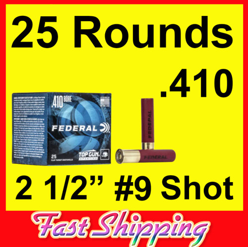 .410 2 1/2 #9 Shot Federal Shotgun Shells