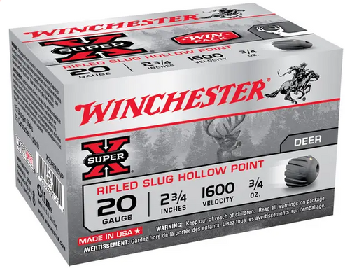 Winchester Super X 20 gauge rifled slug