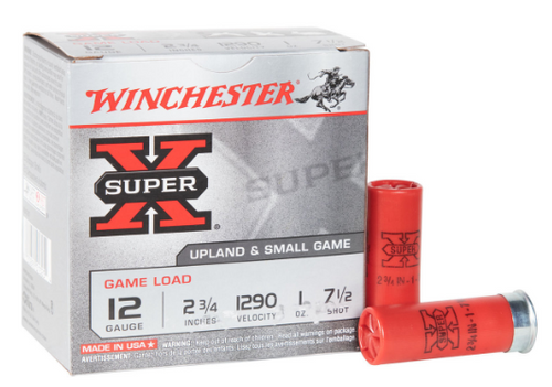 Winchester Super-X 12 Gauge 2-3/4in #7.5 1oz Upland Shotshells - 1