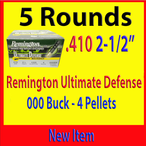 .410 Remington Ultimate Defense 000 Buck 4 Pellets