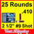 .410 2 1/2 #9 Shot Federal Shotgun Shells