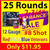 12 Ga Federal Top Gun RedWhiteBlue - 2.75" - #8 shot