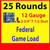 20 Gauge Federal Game Load #7 1/2 Shot 2.75in 1oz