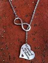 "A piece of my heart is in Heaven" - Infinity Necklace (388)