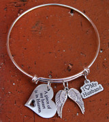 Memorial Bangle Bracelet (Choose Your Charm)