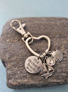 Personalized Beach Key Chain