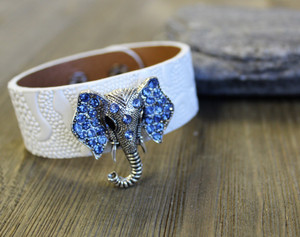 Leather Bracelet - Elephant 