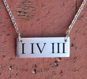 "I IV III" Necklace (I LOVE YOU)   "I IV III" Necklace (I LOVE YOU)