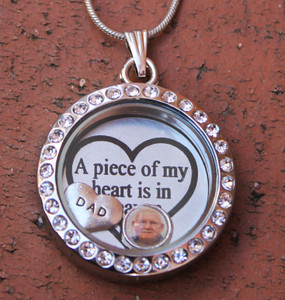 "A piece of my heart" Floating Charm Locket