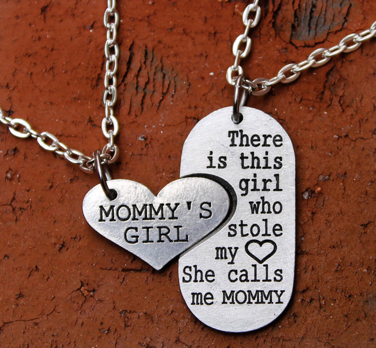 Mother Daughter Necklace, Mother's Day Gift, Mommy And Me, Matching Heart  Necklaces, Mother Mom Daughter Gift, Heart Necklace - Temu Portugal