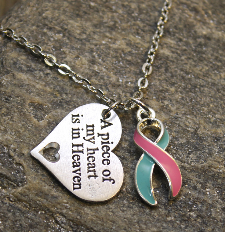 Breast Cancer Ribbon Charm | nazariandiamonds