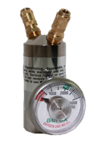 Aerox Portable Oxygen Cylinder and Valve Assembly with Gauge