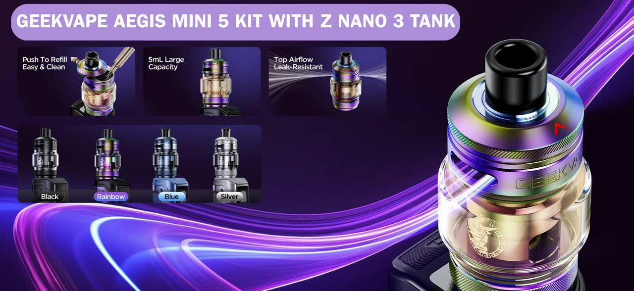 Geekvape Aegis Mini 5 Kit with Z Nano 3 Tank