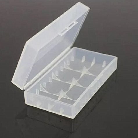 18650 Battery Holder Case Box - Clear