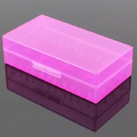 18650 Battery Holder Case Box - Pink