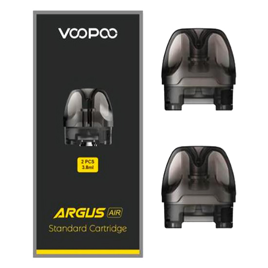 VOOPOO ARGUS AIR Replacement Pods - STANDARD Cartridges (no coil), 2 Pack