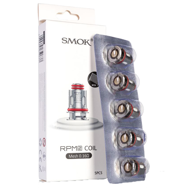SMOK RPM 2 Replacement Coils - 0.6ohm RPM 2 DC MTL Coil, 5 Pack