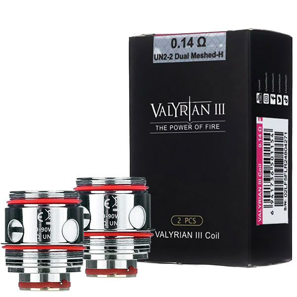 UWELL Valyrian 3 Replacement Coils - 0.14ohm FeCrAl UN2-2, 2 Pack
