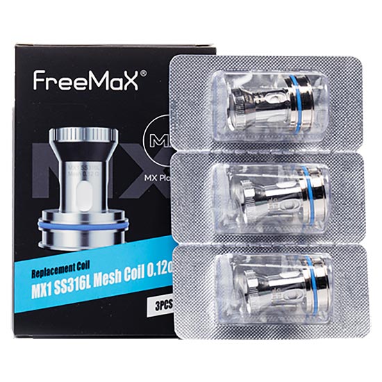 FREEMAX MX Replacement Coils - MX1 SS316L Mesh 0.12ohm, 3 Pack