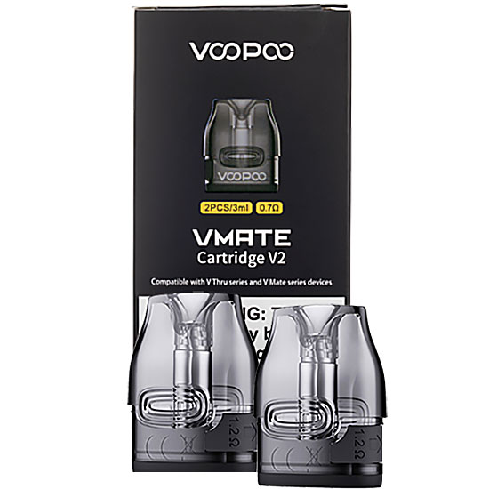 VOOPOO VMate V2 Replacement Pods - 0.7ohm Vmate V2, 2 Pack