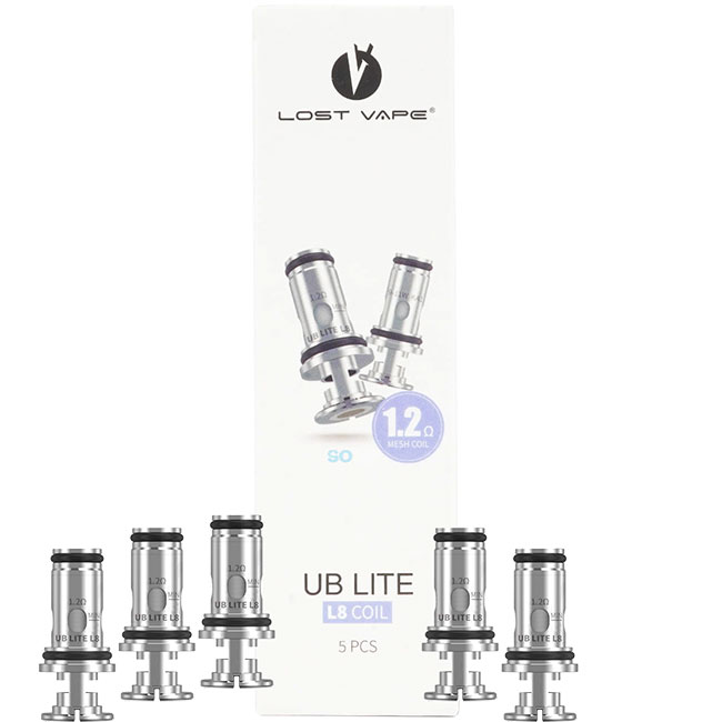 LOST VAPE UB Lite Replacement Coils - 1.2ohm UB Lite L8, 5 Pack