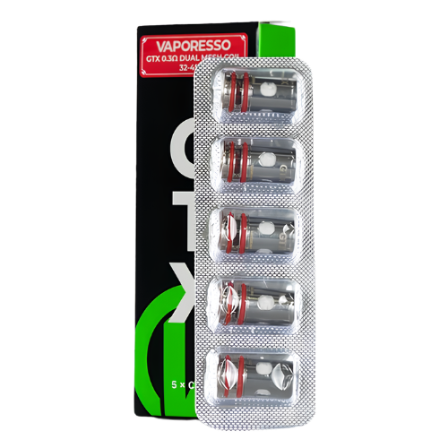Vaporesso GTX Replacement Coils - 0.3ohm GTX DUAL MESH Coil