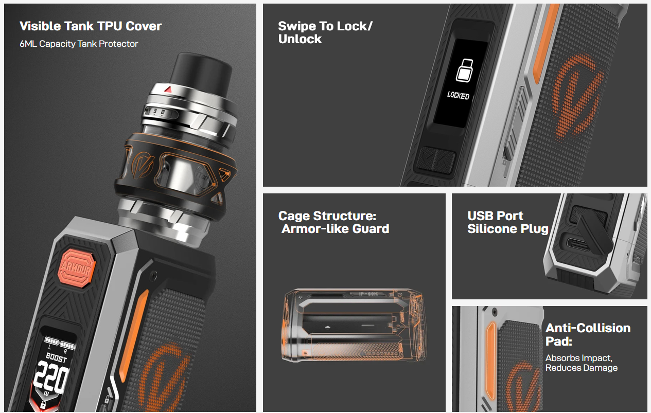 vaporesso armor oca box mod features vaporesso armor oca box mod features