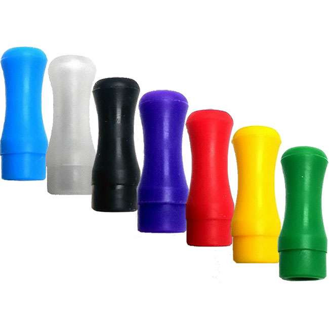 Silicone Rubber 510 Drip Tips - Orange