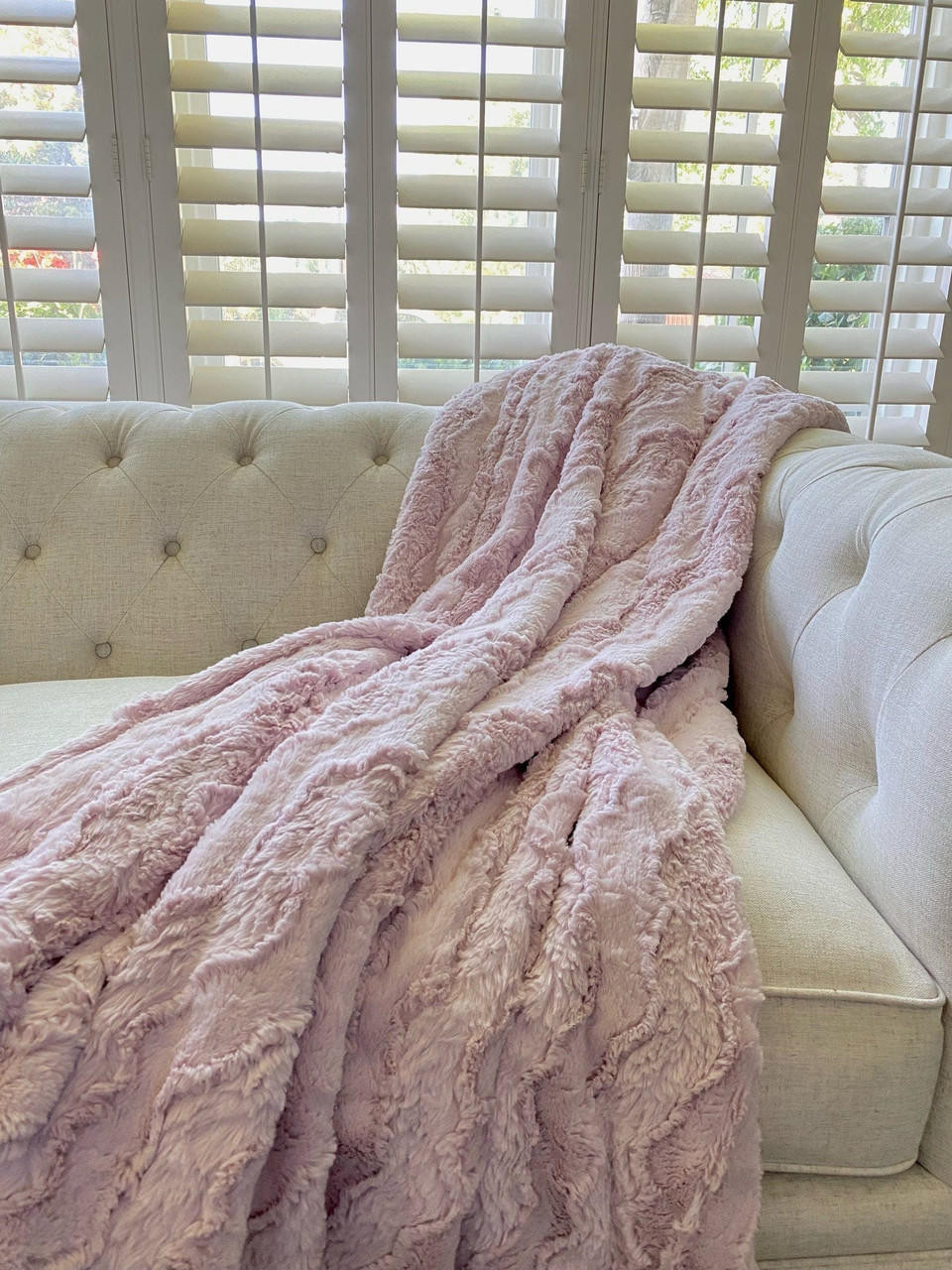 Blush Lux Throw Blanket