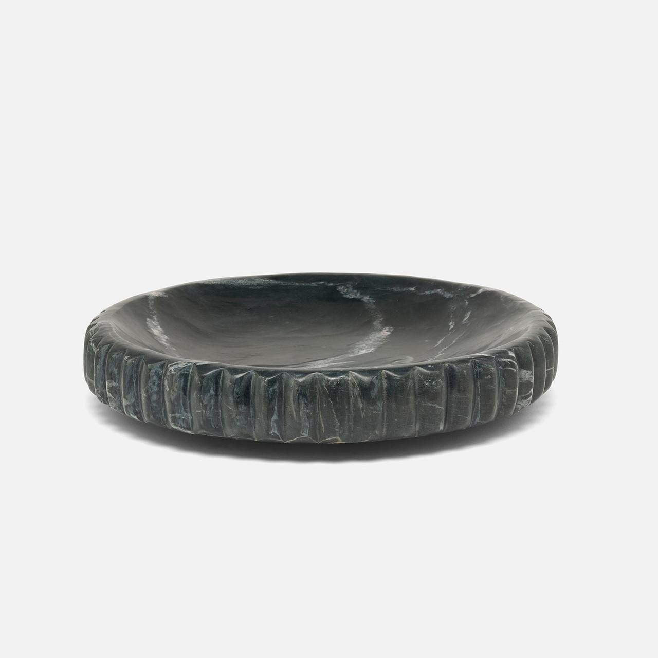 Analia Round Black Marble Tray | Decorative Trays