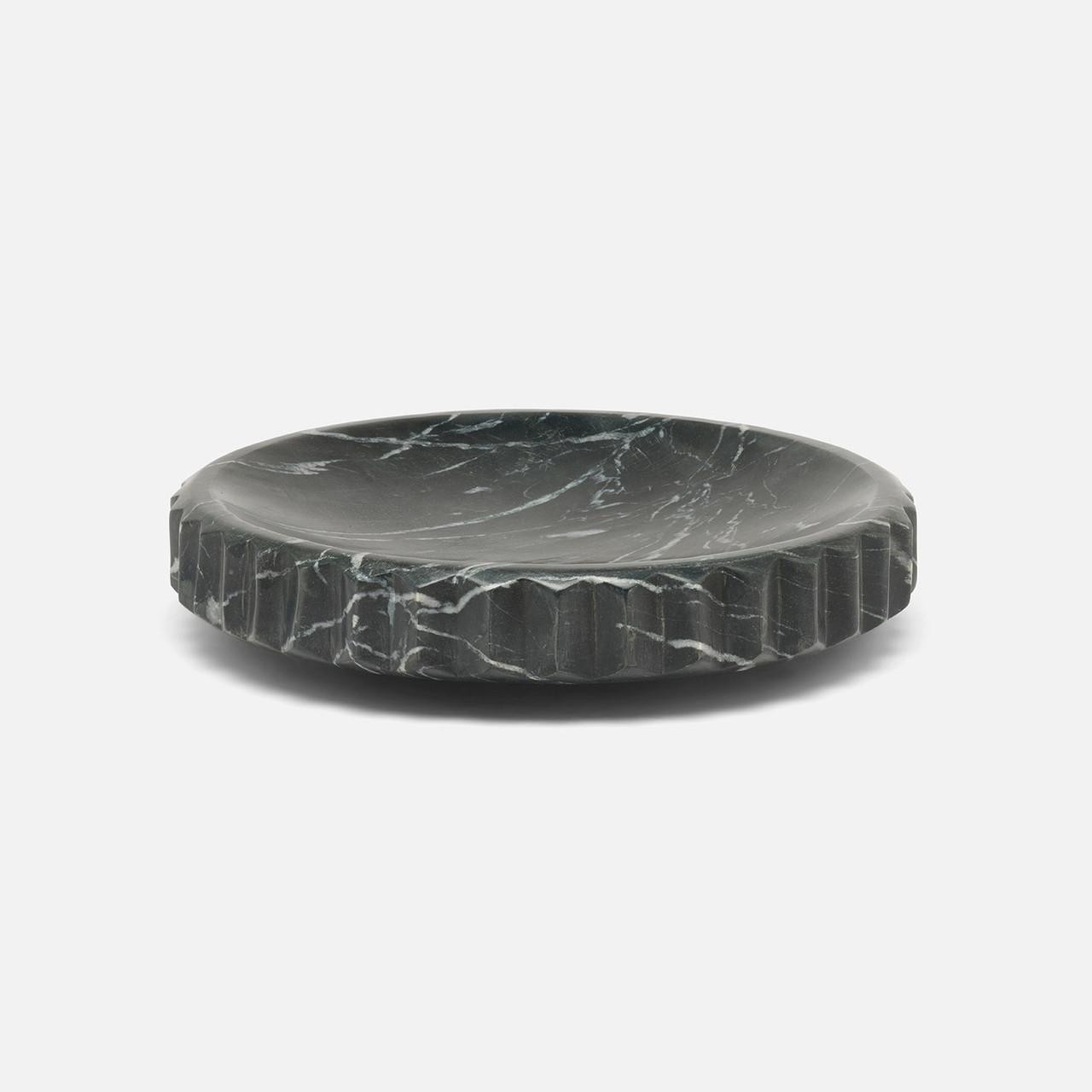 Analia Round Black Marble Tray | Decorative Trays