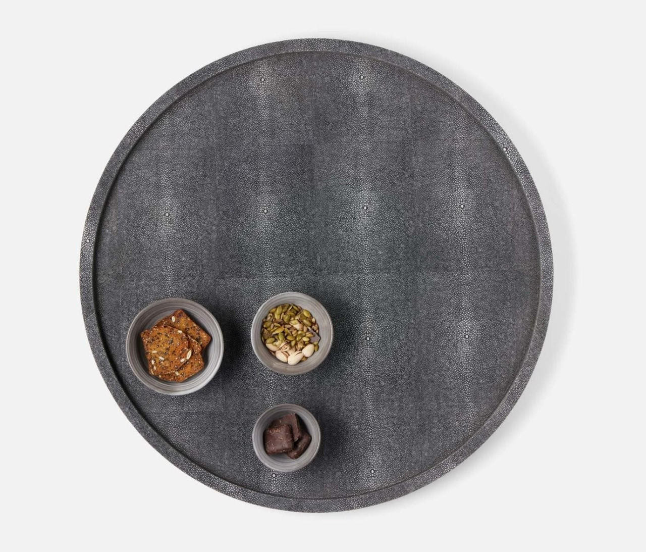 Calvin Cool Gray Lazy Susan | Tabletop