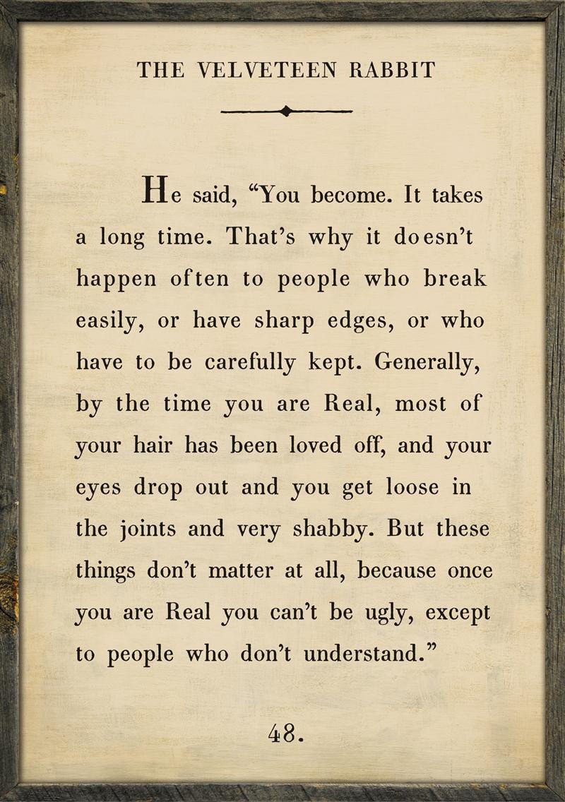 The Velveteen Rabbit Wall Decor at Belleandjune