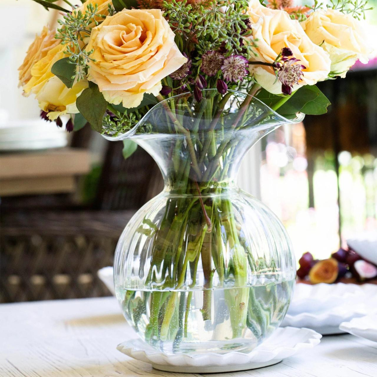 HIBISCUS GLASS  BUD VASE main image 1