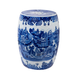 Legends of Asia Mountain Pagoda Garden Stool 