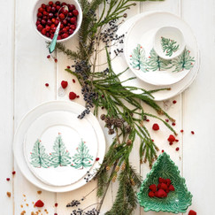 Vietri Lastra Holiday Salad Plate 