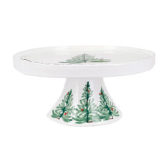 Vietri Lastra Holiday Large Cake Stand 