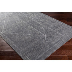 Surya Hightower Gray Viscose Rug 