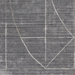 Surya Hightower Gray Viscose Rug 