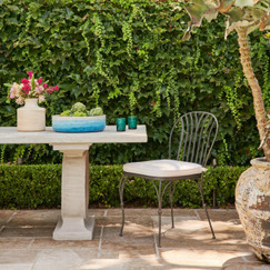 Made Goods Shayne Metal Bistro Chair (Interchangeable Cushions) 
