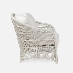 Made Goods Soma Speckled White Outdoor Lounge Chair (Interchangeable Cushions) 