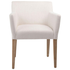 Louise White and Natural Dining Chair