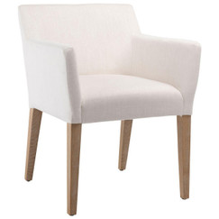 Louise White and Natural Dining Chair