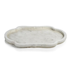 Zodax Pietre White Marble Decorative Trays 