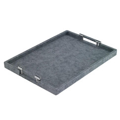 Bodrum Stingray Gray Rectangular Tray 