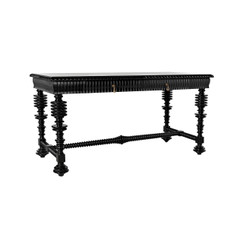 Noir Portuguese Hand Rubbed Black Desk 