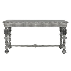 Noir Portuguese Distressed Grey Desk 